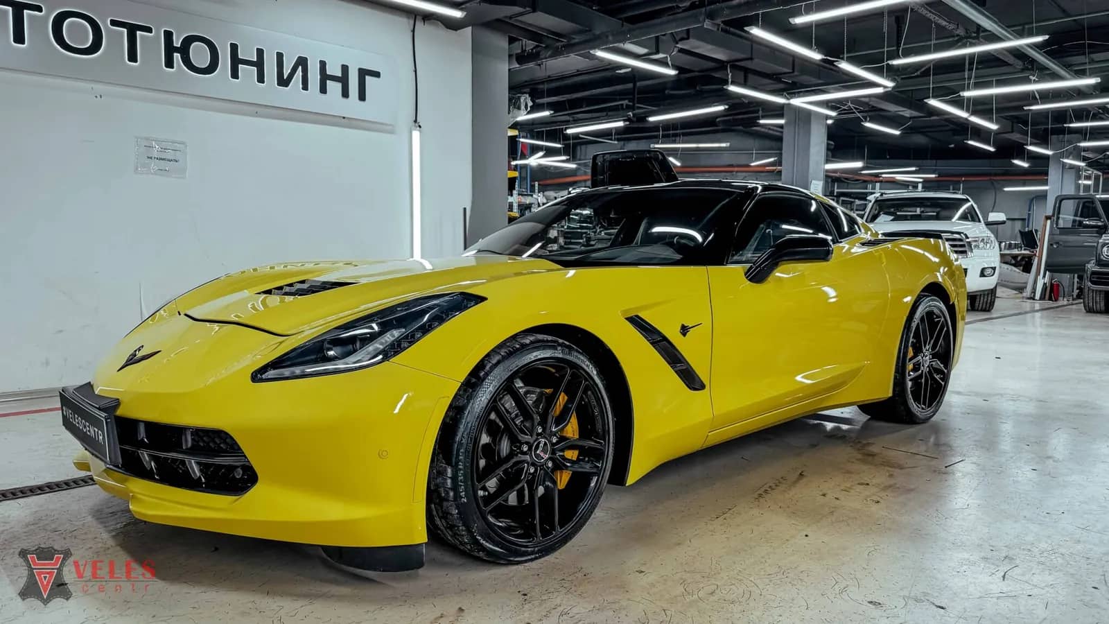 Corvette оклейка авто пленкой